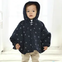 Новинка; толстовки с капюшоном для маленьких мальчиков и девочек; осенне-зимнее пальто для малышей; плащ с капюшоном для новорожденных мальчиков и девочек; верхняя одежда