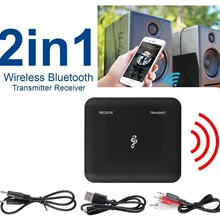 Беспроводной адаптер Bluetooth V4.2 передатчик и приемник A2DP аудио 3,5 мм Aux адаптеры концентратор A6
