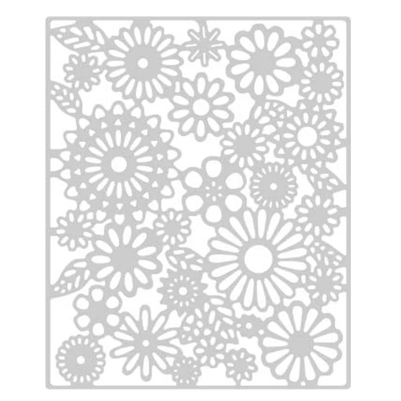 

Flower Background Cutting Dies for Scrapbooking Craft Dies New Arrival 2018 Embossing Stencil Card Decoration