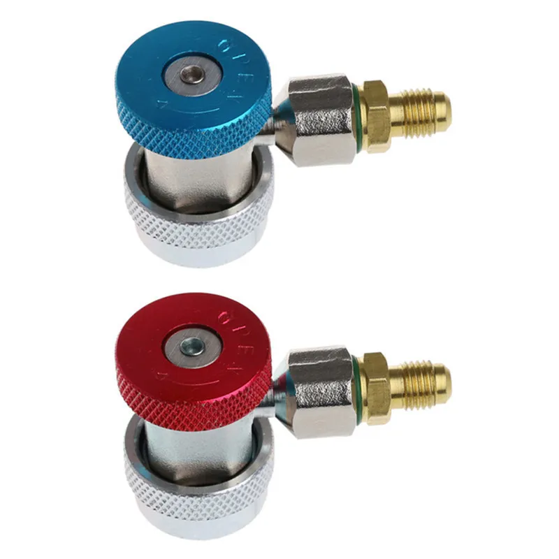 1Pcs Car Auto Freon R134A H/L Quick Coupler Adapters Air Conditioning