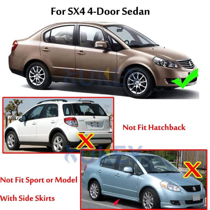 Автомобильные Брызговики для 2007 2013 Suzuki SX4 4 двери седан брызговики крыло