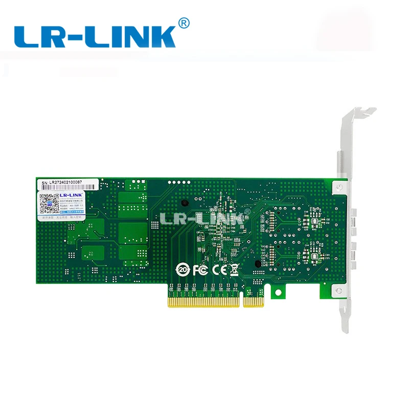 LR-LINK 6822XF-SFP+ двойной порт 10 Гб Ethernet волоконно-оптическая сетевая карта PCI-E серверный адаптер контроллер Mellanox ConnectX-3 NIC