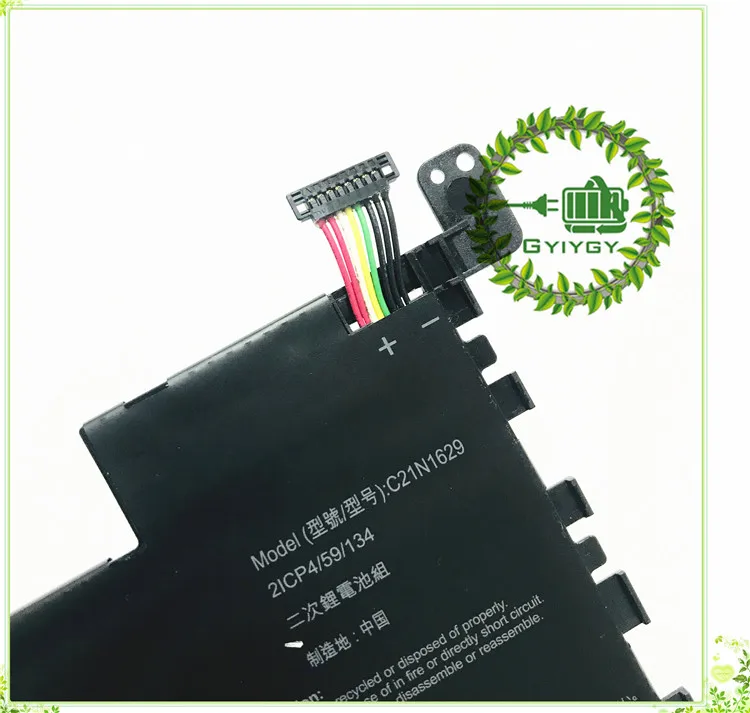 Gyiygy Аккумулятор для ноутбука Asus VivoBook E12 E203NAH-FD075T, E203NAH-1E, E203MA-1B, E203MAH-1A, 7,6 V 38WH 4840 мА/ч, C21N1629 E20