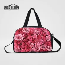 Dispalang красная роза женские дорожные сумки через плечо цветочный принт выходные сумки для девочек-подростков Модные ручные сумки