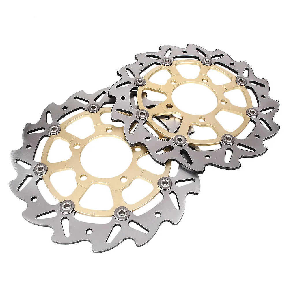 Передние тормозные диски для KAWASAKI ZX6R 636/ZX6RZ 1000 (ABS)/750 (ABS) 2007 2011 & ZX10R 2004 аксессуары