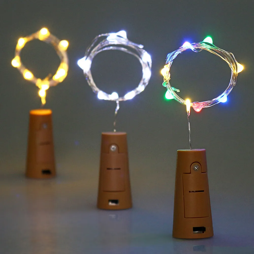 

1M LED Bottle Lights Night Cork Shape For Wine Bottle String Party Romantic String Light Holiday Decor Cork Fairy Night Light