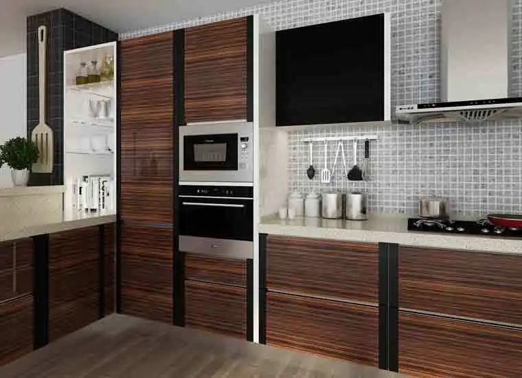 Kenya Modular Project Affordable Modern U Shaped Pvc Kitchen