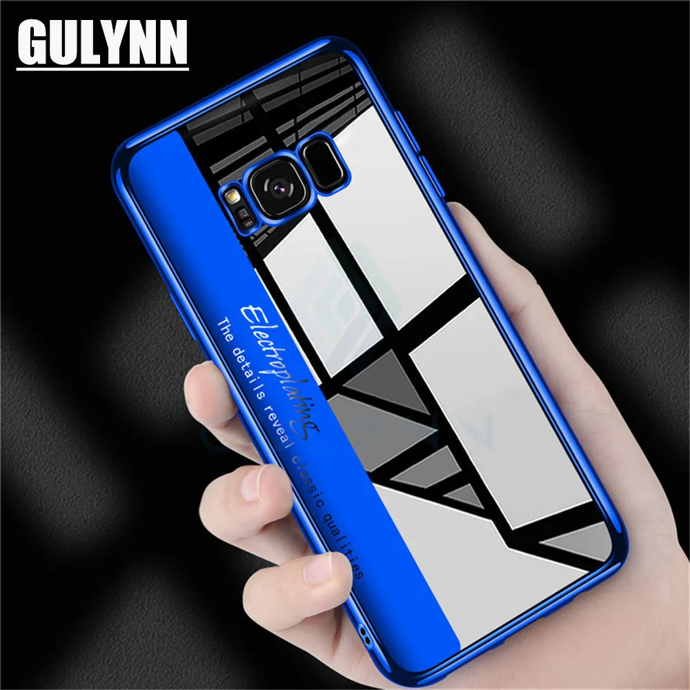 

Fashion Electroplated Phone Case For Samsung Galaxy S9 S8 Plus S8 S9 Luxury Transparent Full Cover Case For Samsung Note 8