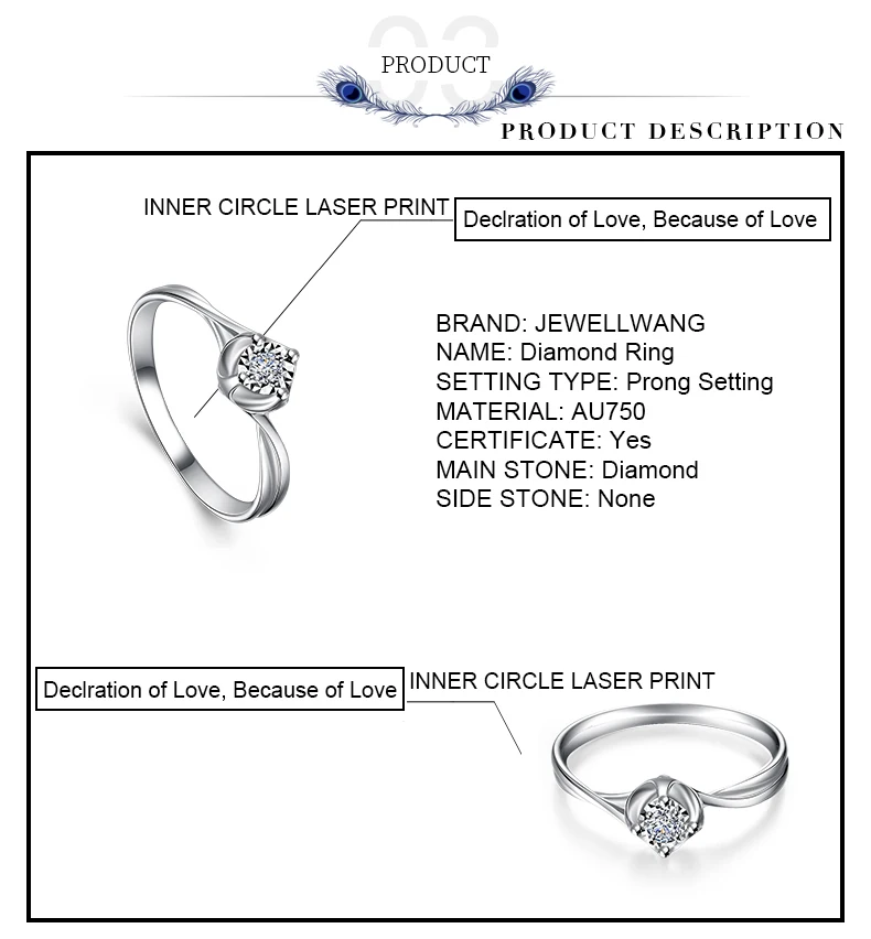 Ювелирные кольца с бриллиантами с эффектом 0.5CT для женщин, 18 K, белое золото, 0.04CT, поворотные руки, роскошные Изящные ювелирные кольца из белого золота