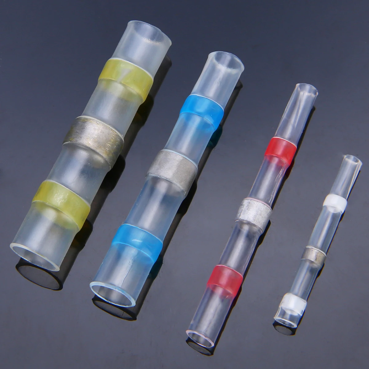 40pcs Waterproof Heat-Shrinking Terminal Connectors Electric Wire Connectors Solder Sleeve Heat Shrink Tube Wire Terminals
