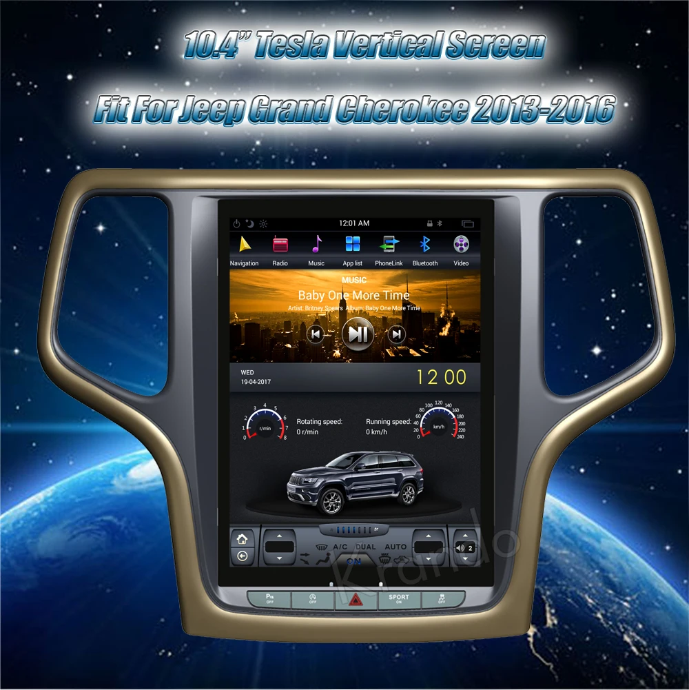 Discount Krando Android 8.1 10.4" Tesla Vertical screen car radio gps navigation for Jeep Grand Cherokee 2014-2016 multimedia system WIFI 0 Discount Krando Android 8.1 10.4" Tesla Vertical screen car radio gps navigation for Jeep Grand Cherokee 2014-2016 multimedia system WIFI 0