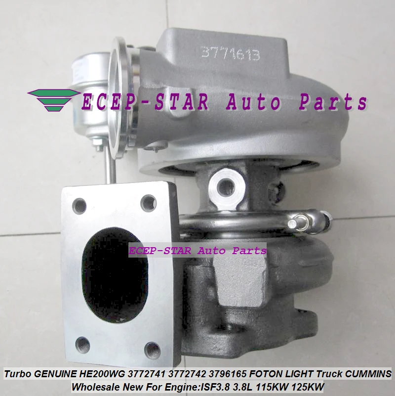 Turbo GENUINE HE200WG 3772741 3772742 3796165 Turbocharger Original For FOTON LIGHT Truck For CUMMIN ISF3.8 3.8L 115KW 125KW