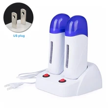 Портативная ножка Профессиональная домашняя восковая калильная свеча в инструменте машина для удаления волос двойной депиляции рулон теплее видимое окно рука