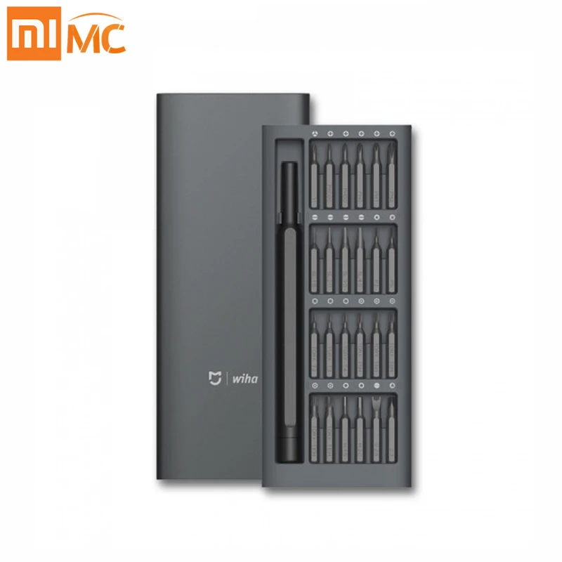 

Xiaomi Mijia Wiha Daily Use Kit 24 Precision Magnetic Bits Alluminum Box Screw Driver Xiao Mi Smart Home Kit New