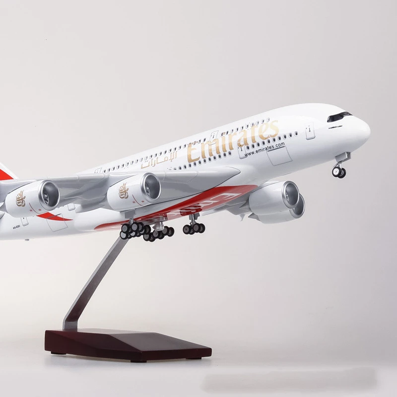 1/160 масштаб 45 см Emirates Airlines модель самолета Airbus A380 с колесом литая под давлением