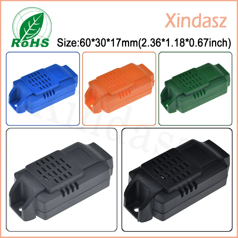 

60*30*17mm Free shipping humidity sensor housing plastic housing instrument shell casing sensor controller Grey color
