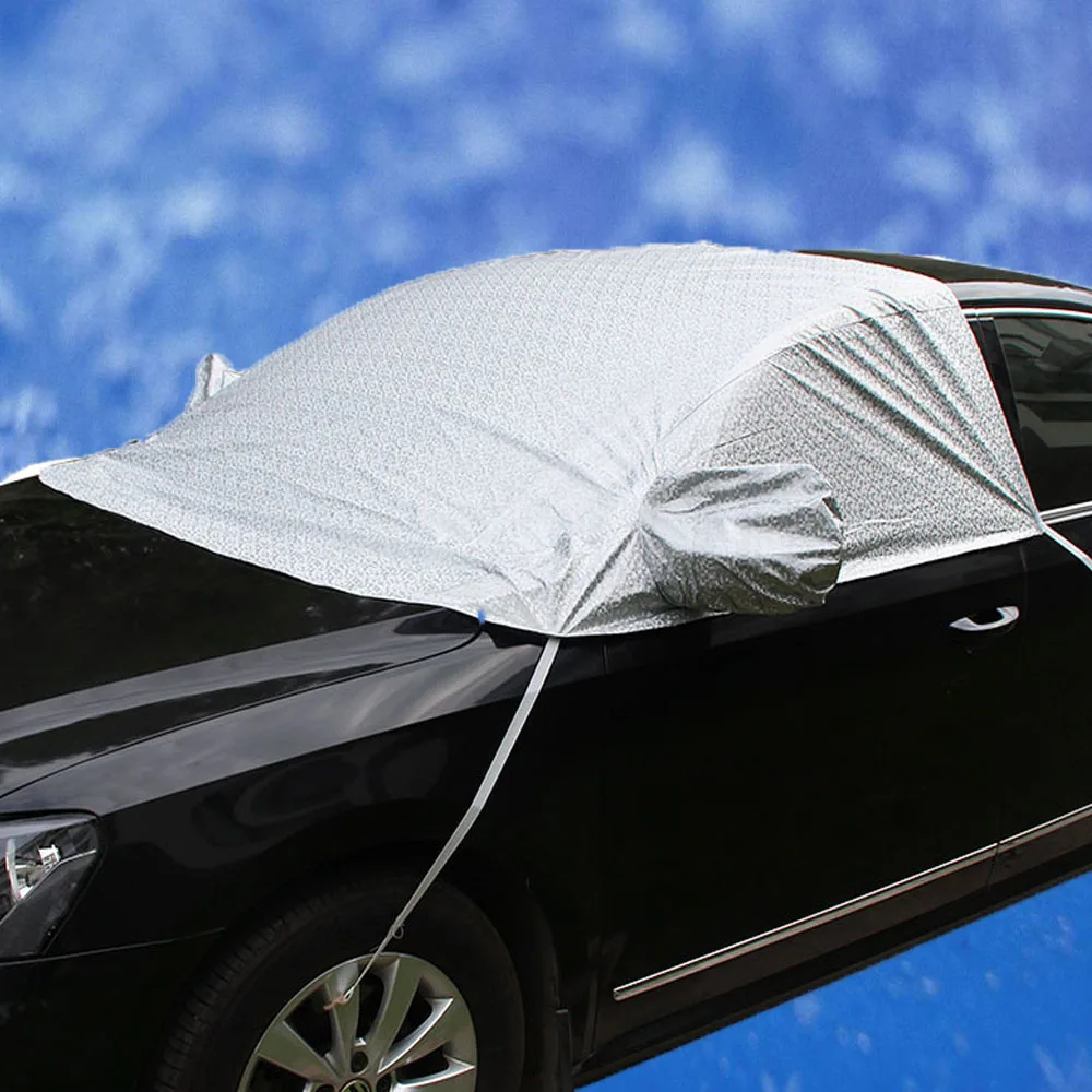UniversalCarSnowProtectionCoversShieldAntiUVCarCoverSunshade