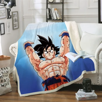 

Muscle Anime 3D Printed Sherpa Blanket Couch Quilt Cover Youth Travel Bedding Outlet Velvet Plush Throw Fleece Blanket Bedspread