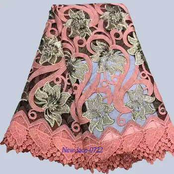 

Stunning Design High Quality African Tulle Lace Fabrics Nigerian Lace Fabric For Party Dress French Mesh Lace Fabrics 04