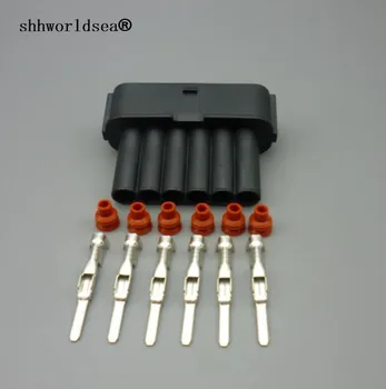 

shhworldsea 4Sets 6 Pin male Car restrictor plug Auto electronic Waterproof throttle valve connector for Toyata,Mitsu,Camry etc.