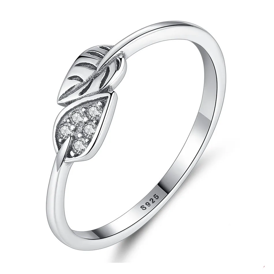 Настоящее 925 пробы Серебряное кольцо мышь кошка волна Сердце прозрачный CZ Кристалл для женщин девушка серебряные ювелирные изделия обручальное кольцо - Цвет основного камня: YJ1304