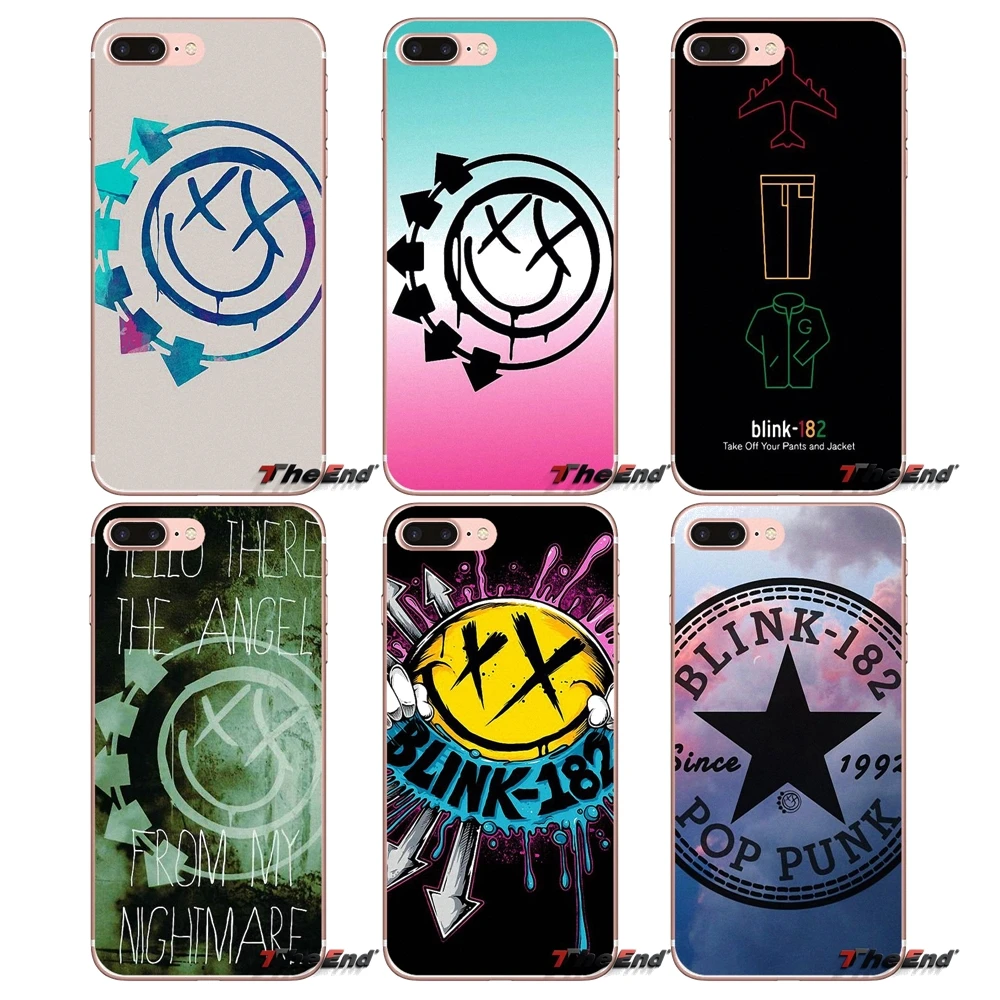 Punk Band Blink 182 Logo TPU Silicone Case For Sony Xperia Z Z1 Z2 Z3 Z5 compact M2 M4 M5 E3 T3 XA Aqua LG G4 G5 G3 G2 Mini Capa | Мобильные