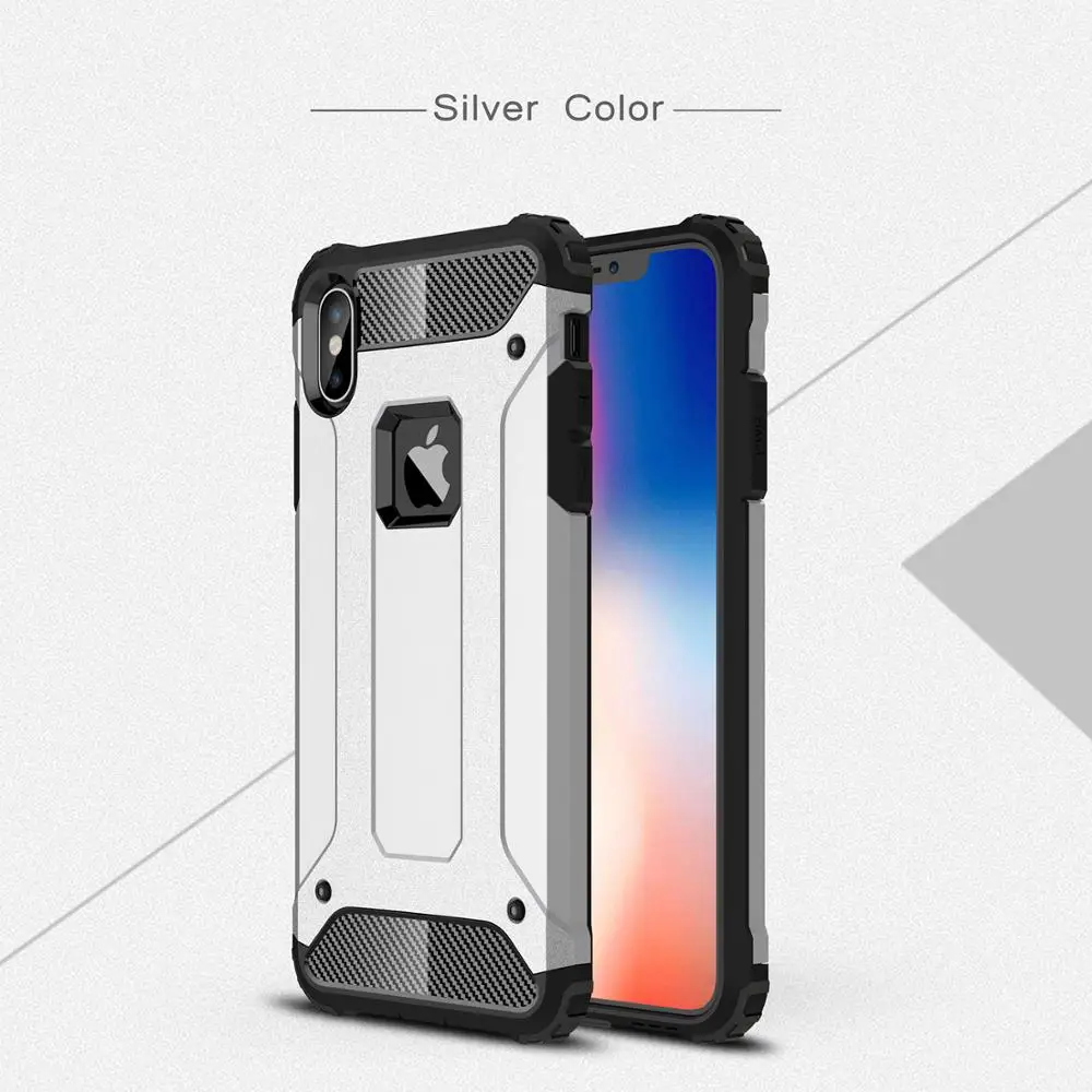 

Iron Armor Series case Anti-knock case Double protection PC+TPU case for Iphone 11 11PRO MAX XS MAX XR XS X 8 8plus 7 7Plus