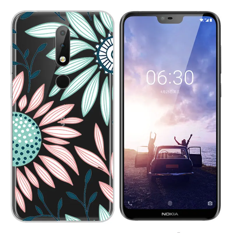 Fashion Soft Silicone TPU Case for Nokia 2 3 5 6 7 2017 Nokia X6 2018 Painted Back Case Cover for Nokia 6 2018 7 8 3.1 6.1 Case  (20)