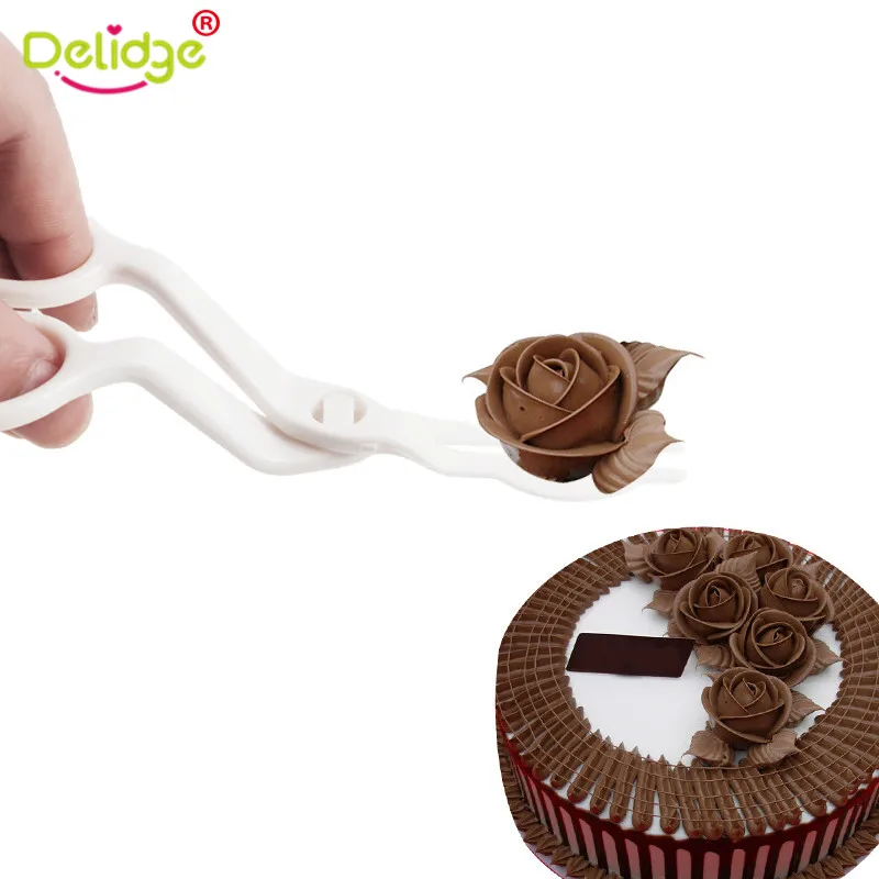 

Delidge Plastic Scissors For Cream Flower Transfer Tool Fondant Cake Decorating Flower Receptacle Modelling Kitchen Baking Tool