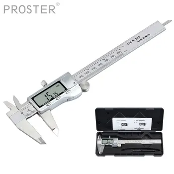 

0-150mm/6" for Stainless Steel Digital Vernier Caliper Inch/Metric/Fraction Conversion Caliper Metal Digital Gauge Micrometer