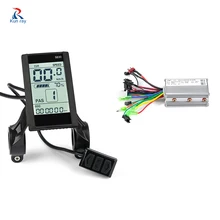 Electric Bicycle Controller Waterproof LCD Display With USB Charger Brushless Electric Bike E-bike Controller 24V36V48V 350W