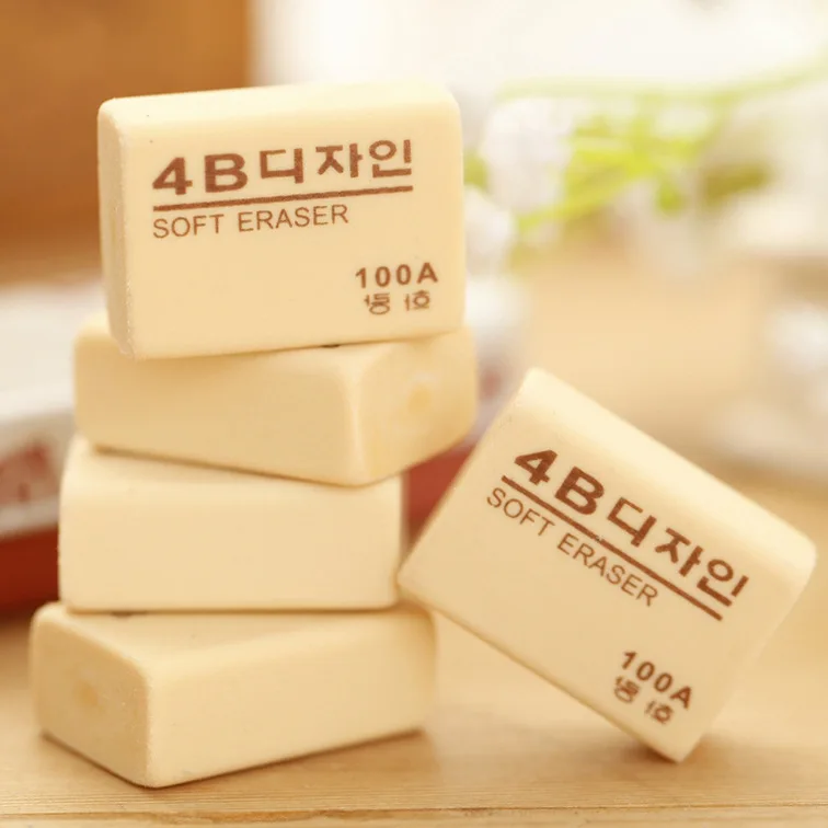 TIAMECH 2Pcs Korean Art painting Eraser Rubber Eraser Primary Student
