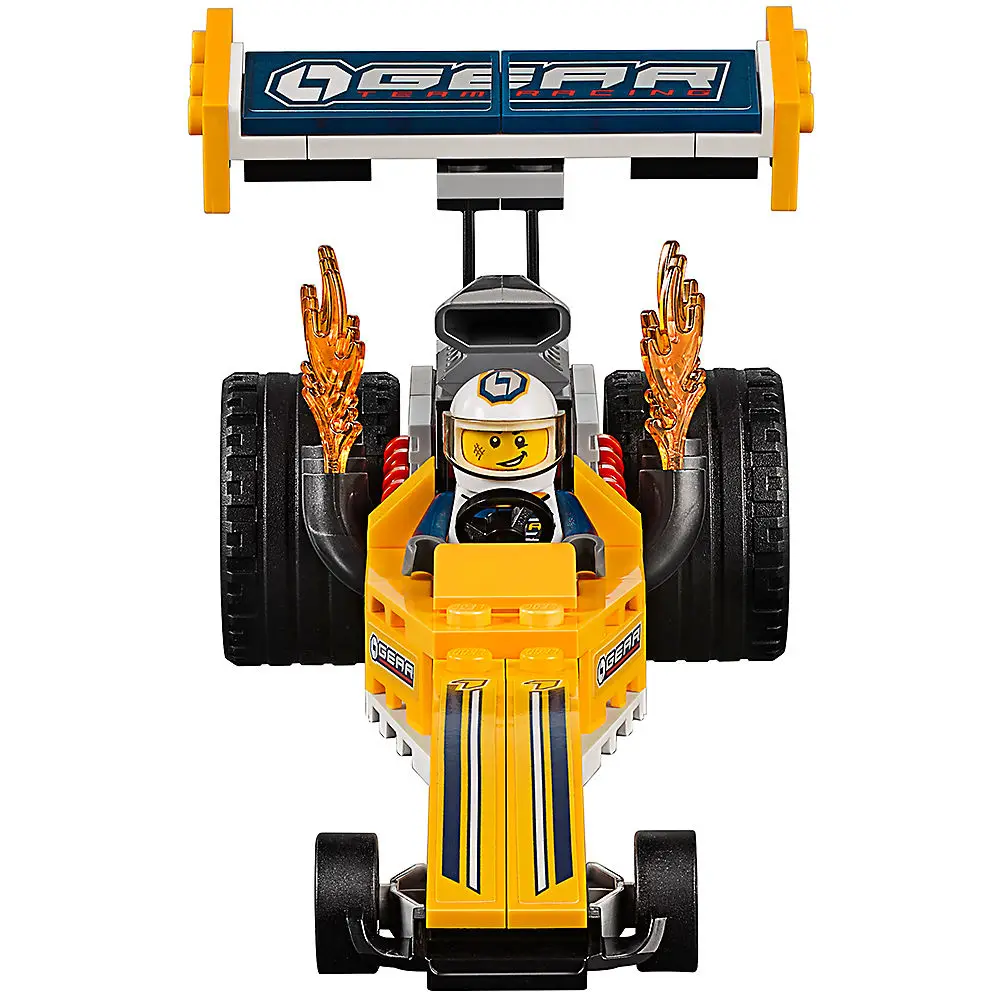 Dragster Transporter City Great Vehicles 60151 строительные блоки кирпичи модель автомобиля игрушки