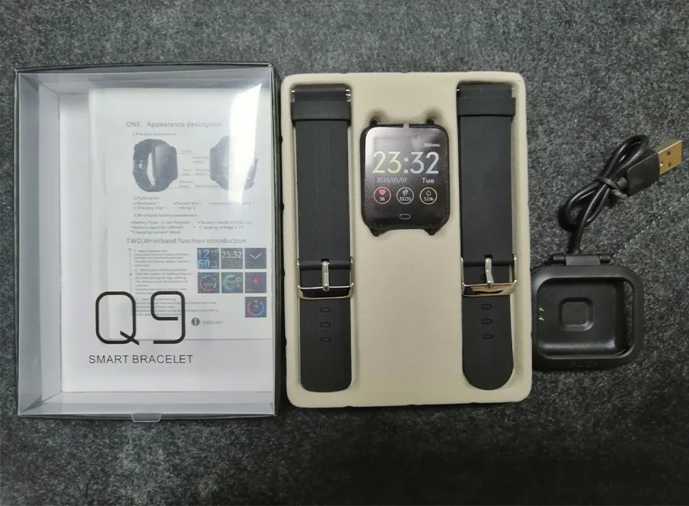 Imosi Q9 Смарт-часы с монитором артериального давления и сердечного ритма IP67 водонепроницаемые спортивные фитнес-часы для мужчин и женщин