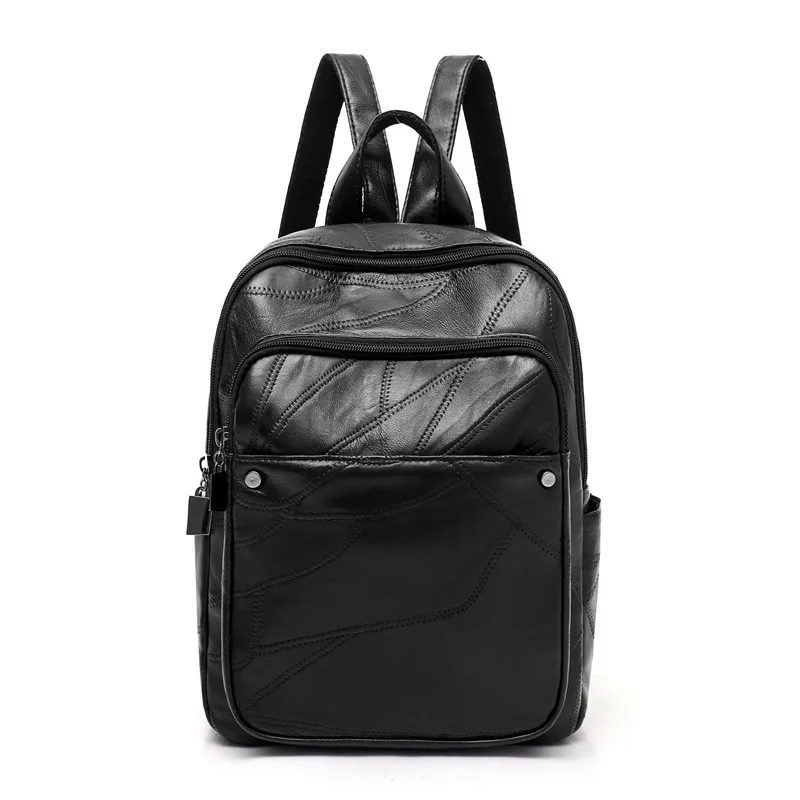 

koraba Brand Genuine Leather Women Backpacks 2018 Vintage Multifunction Shoulder School Bags for Teenage Girls Woman back pack