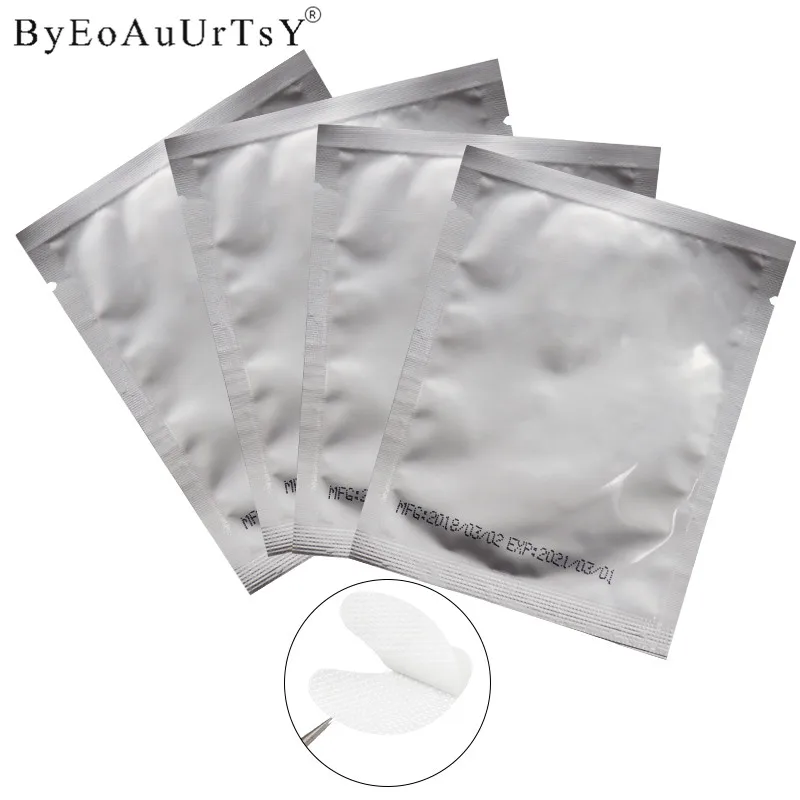 100 pairs Individual Eyelash Extension Pads Silk Eye Patches Under Eyepatches for Eyelash Extension Remover Tools Beauty         (6)