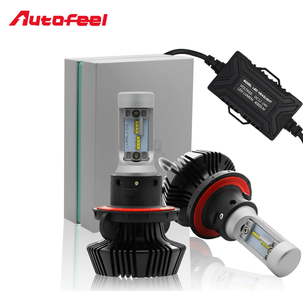Autofeel 16* ZES Chip H13 Hi Lo Beams 50W 8000LM Ballast Led Car