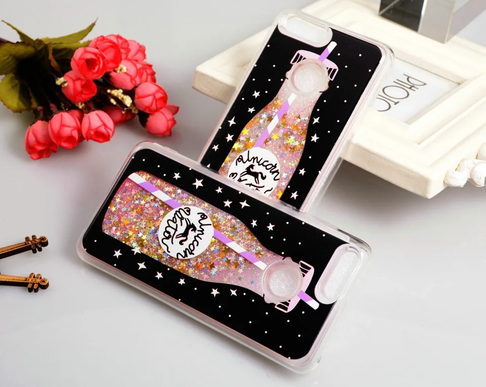 Glitter Cases for Huawei Honor 7X Case Liquid Luxury Honor7x Cover Girl Women Coque for Huwei Honor 7x 9 8 Lite Case 360 Armor (3)