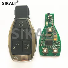 SIKALI – clé télécommande intelligente pour Mercedes Benz année 2000 +, compatible avec NEC et BGA d'origine, 315MHz ou 433.92MHz, 3 boutons