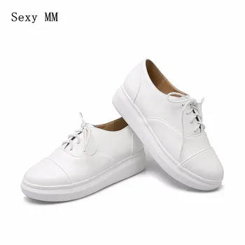 

Slip-On Women Oxfords Shoes Loafers Flats Woman Casual Flat Shoes High Quality Plus Size 34 - 40 41 42 43