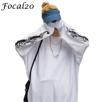 

Focal20 Streetwear Dragon Embroidery Women Sweatshirt Pullover Long Sleeve Causal Sweatshirt Oversize Loose Tracksuit