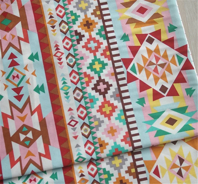 

2016 New 100x145cm/ 1 meters ethnic customs Decorative fabric Handmade cartoon cloth DIY Comfortable ventilation free shipping