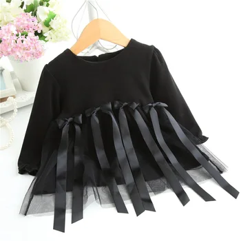 

0-2Y New red black princess Baby Dress Infant dresses Birthday Dress kids gift