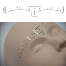 100 шт точный Перманентный макияж инструменты для формирования бровей одноразовые линейки для измерения бровей стикеры Горячая МДФ