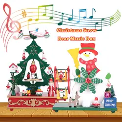 Рождественский пазл вокальная музыкальная игрушка мальчик девочка подарок милый самолет Снеговик вращающийся вокальная музыкальная