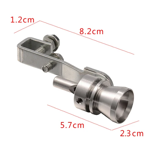 Автомобильный турбо звуковой свисток Глушитель выхлопная труба алюминиевая выхлопная труба симулятор Whistler Размер S, M, L, XL - Цвет: Whistle Muffler 3