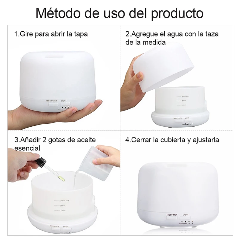 Essential Oil Diffuser, Aroma Diffuser 300ml With Adjustable - View #2