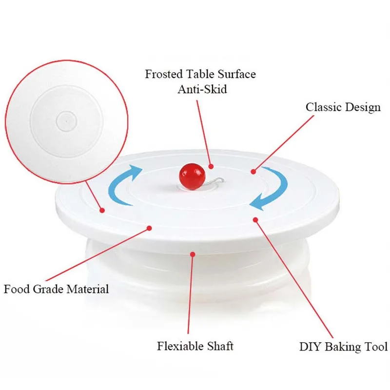 Инструменты для украшения торта вращающаяся подставка для торта сахарное ремесло платформа поворотного стола для кекса вращающаяся пластина Инструменты для выпечки