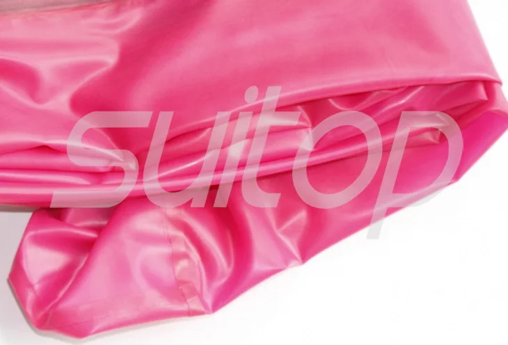 Pink Red Толщина 1,0 мм тяжелый латексный комбинезон Боди для мужчин SUITOP - Цвет: Pink Red