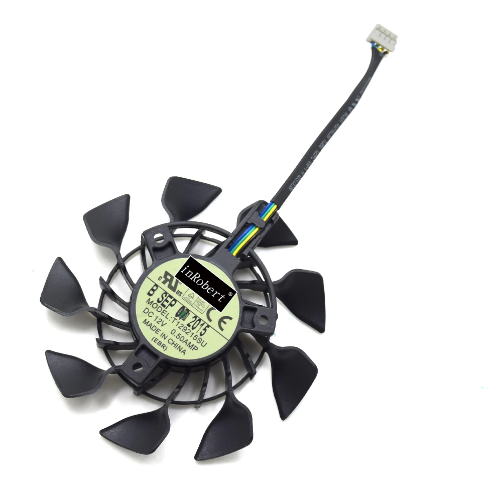 Кулер EVERFLOW 85 мм T129215SU FD9015U12S PWM 4 контактный кулер для ASUS GTX 670 760 970 R9 280 290 280X 290X